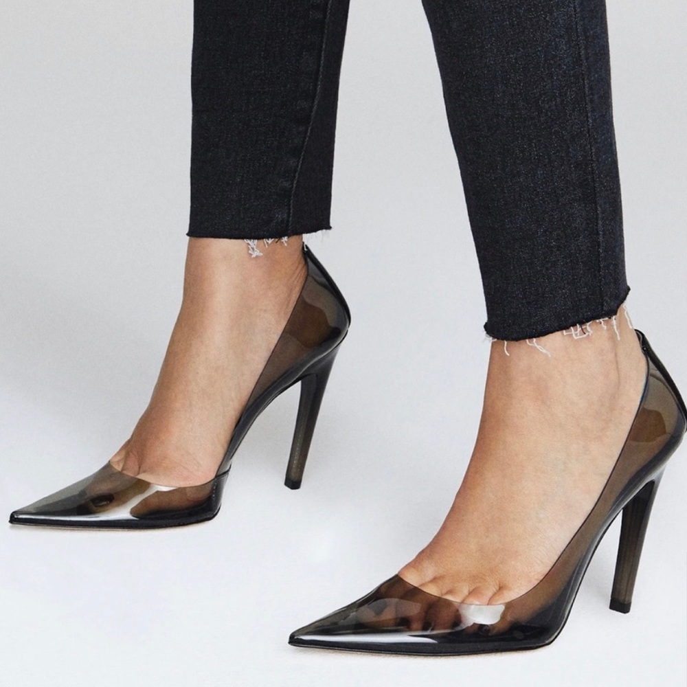 Good American black Cinderella pumps